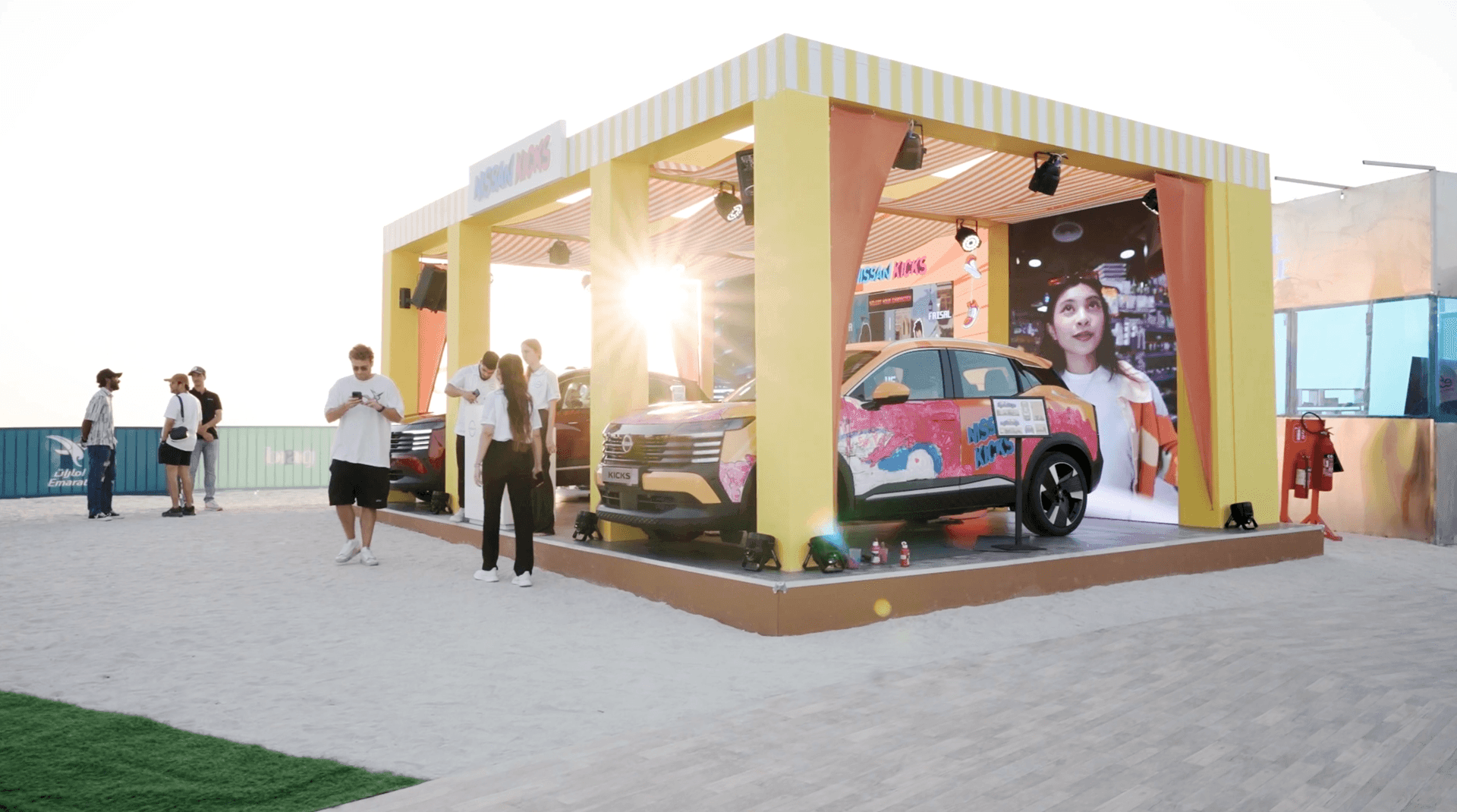 Nissan Kicks at the e& Beach Canteen​
